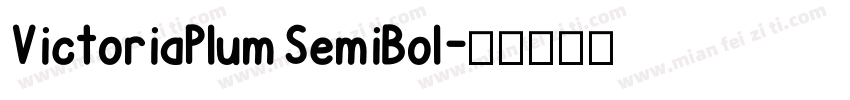 VictoriaPlum SemiBol字体转换